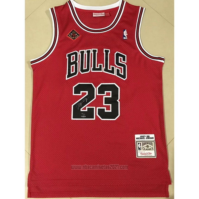Camiseta Chicago Bulls Michael Jordan #23 1997-98 NBA Finals Mitchell & Ness Rojo